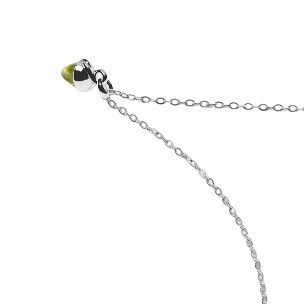 Tamara Comolli Mikado collier witgoud met peridoot - N-MM-Per-wg - #3 Tamara Comolli Mikado collier witgoud met peridoot - N-MM-Per-wg - #3