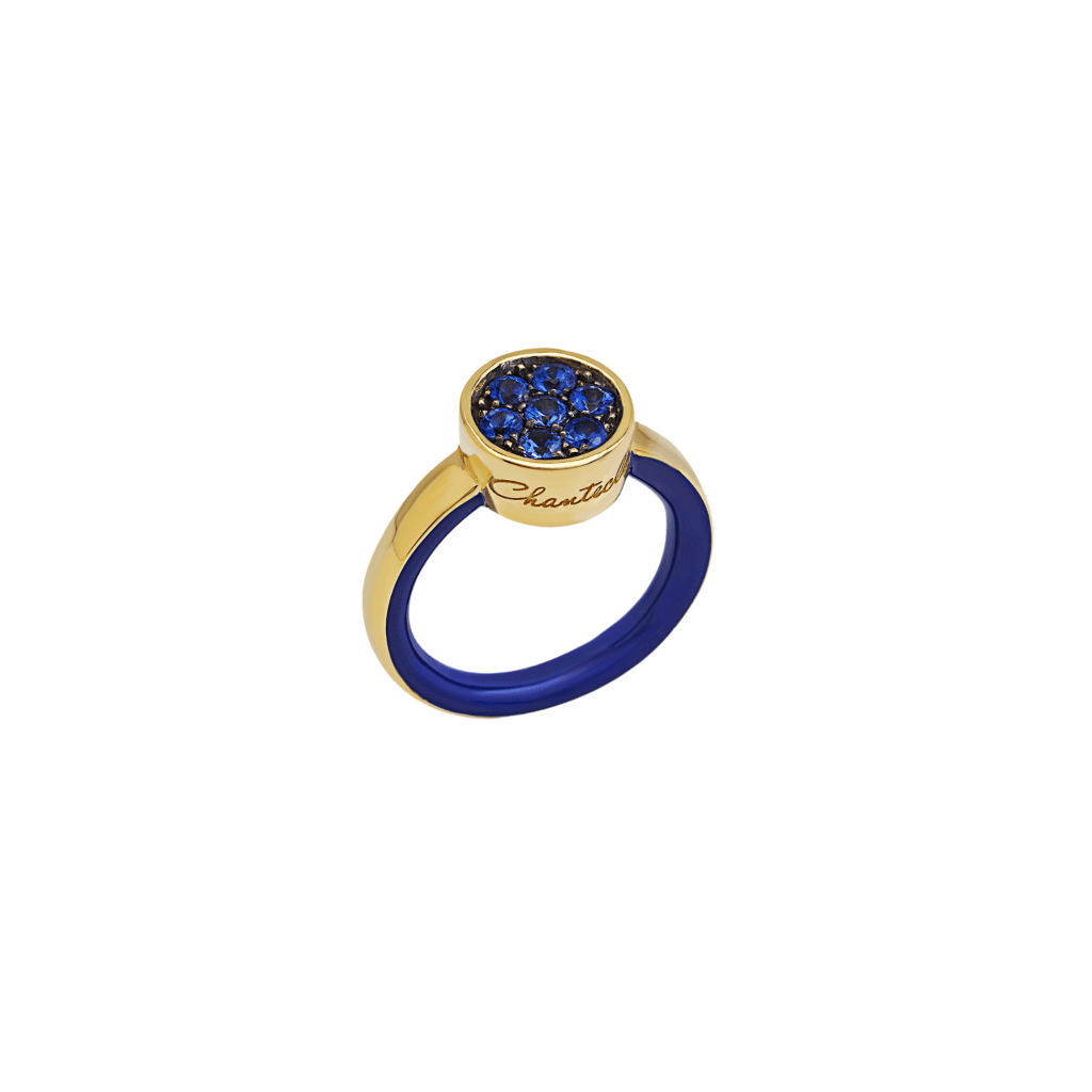 Chantecler Paillettes ring geelgoud met saffier - 41271 - #3 Chantecler Paillettes ring geelgoud met saffier - 41271 - #3