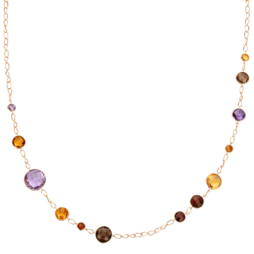 Schaap en Citroen Colours collier roodgoud met diversen kleurstenen - #2 Schaap en Citroen Colours collier roodgoud met diversen kleurstenen - #2