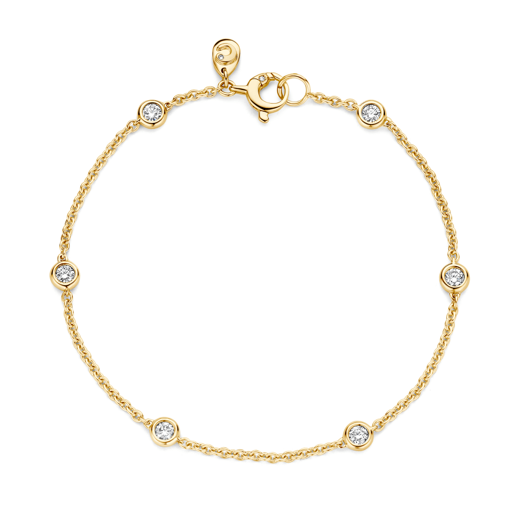 Schaap en Citroen Diamonds armband geelgoud met diamant - #2