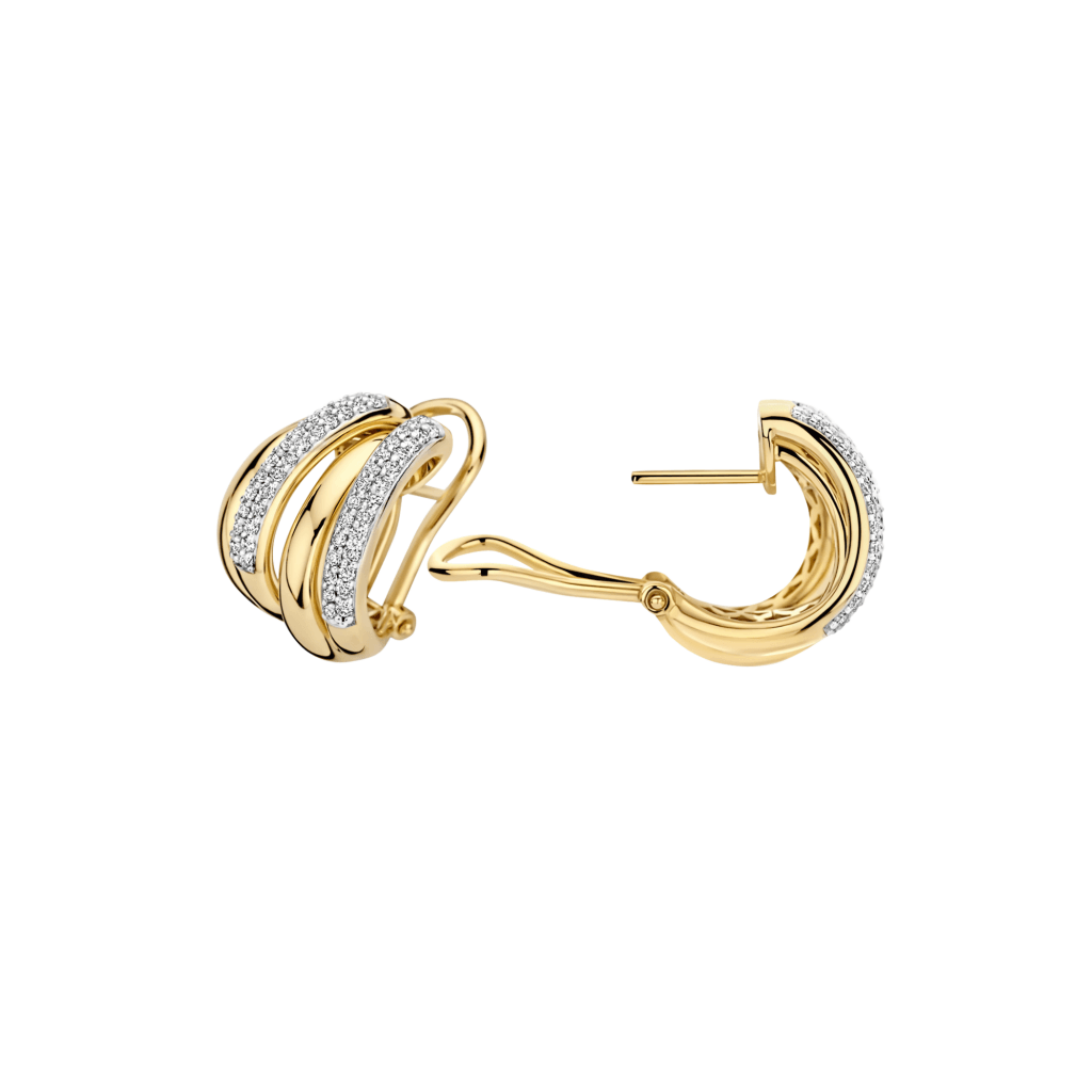 Tirisi Jewelry Amsterdam Due oorsieraad geelgoud - TE7163D(2T) - #3 Tirisi Jewelry Amsterdam Due oorsieraad geelgoud - TE7163D(2T) - #3