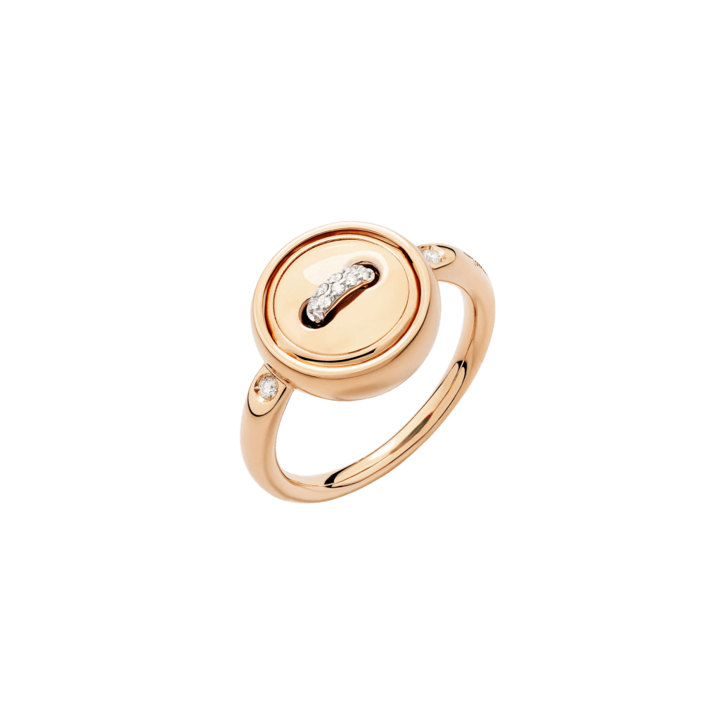 Pomellato Pom Pom Dot ring roodgoud met diamant - PAC5031 O7WHR DB0TU - #1 Pomellato Pom Pom Dot ring roodgoud met diamant - PAC5031 O7WHR DB0TU - #1