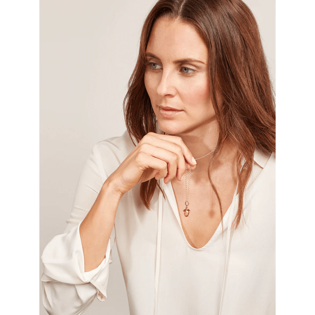 Tamara Comolli Mikado Bouquet hanger roodgoud met kwarts - P-MB-RutQuR-rg - #2 Tamara Comolli Mikado Bouquet hanger roodgoud met kwarts - P-MB-RutQuR-rg - #2