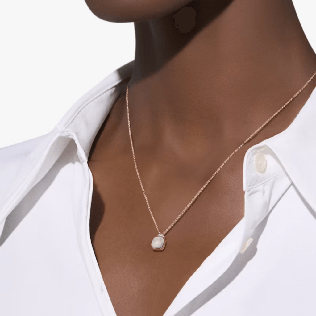 Pomellato Nudo collier roodgoud met diamant - PCC5020 O6WHR DBQLT - #2 Pomellato Nudo collier roodgoud met diamant - PCC5020 O6WHR DBQLT - #2
