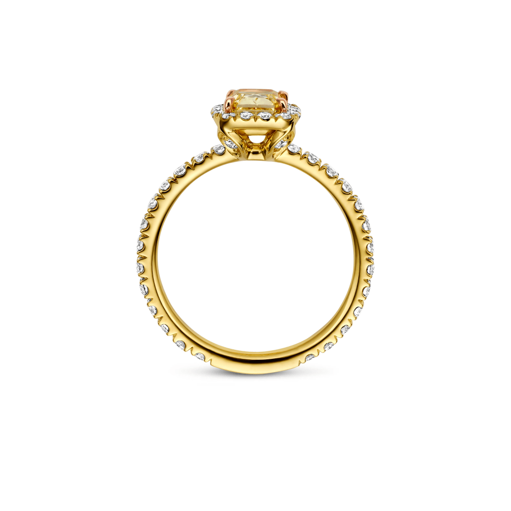 Schaap en Citroen Diamonds ring geelgoud met diamant - #4 Schaap en Citroen Diamonds ring geelgoud met diamant - #4
