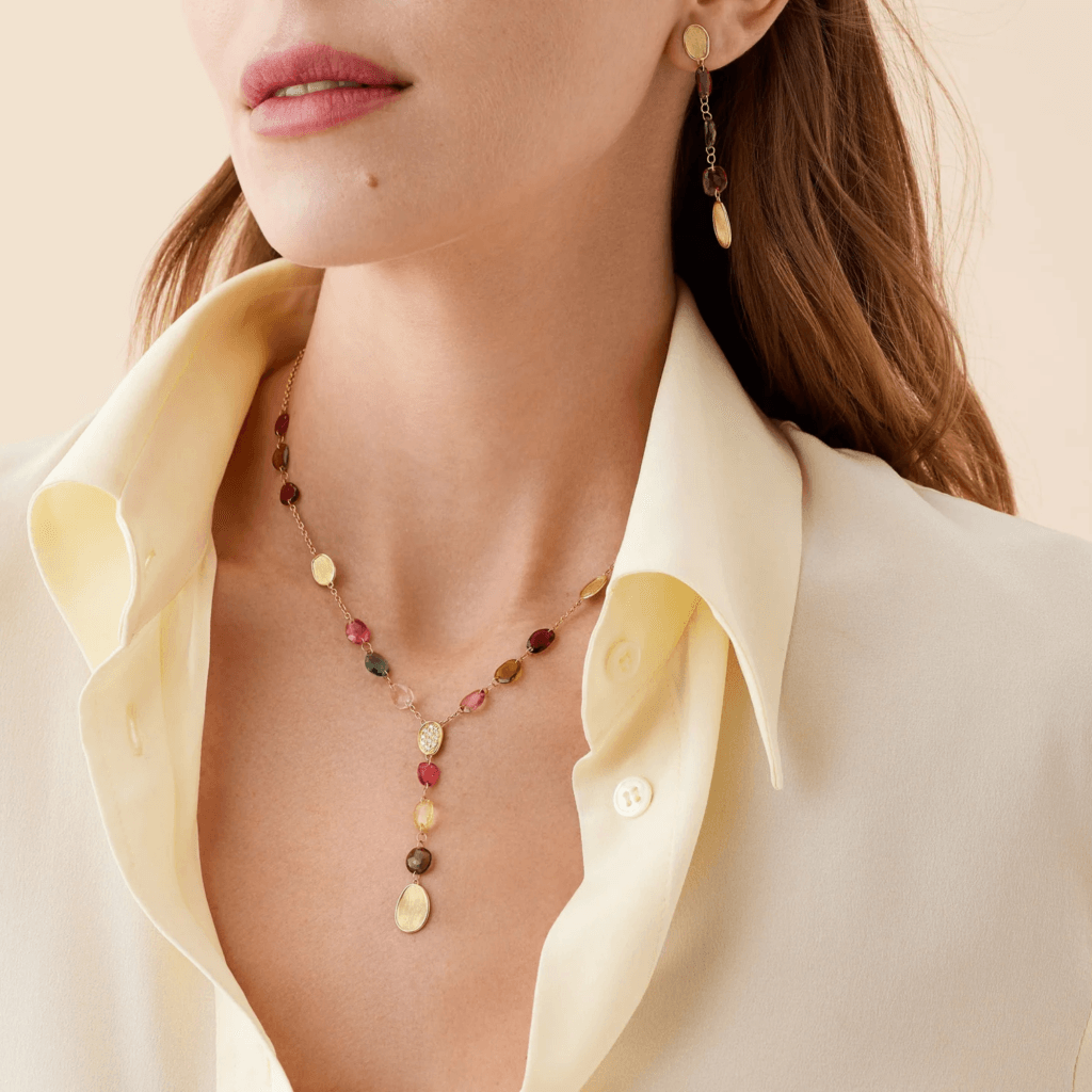Marco Bicego Lunaria collier geelgoud met diamant - CB2870-B-TM01 - #2