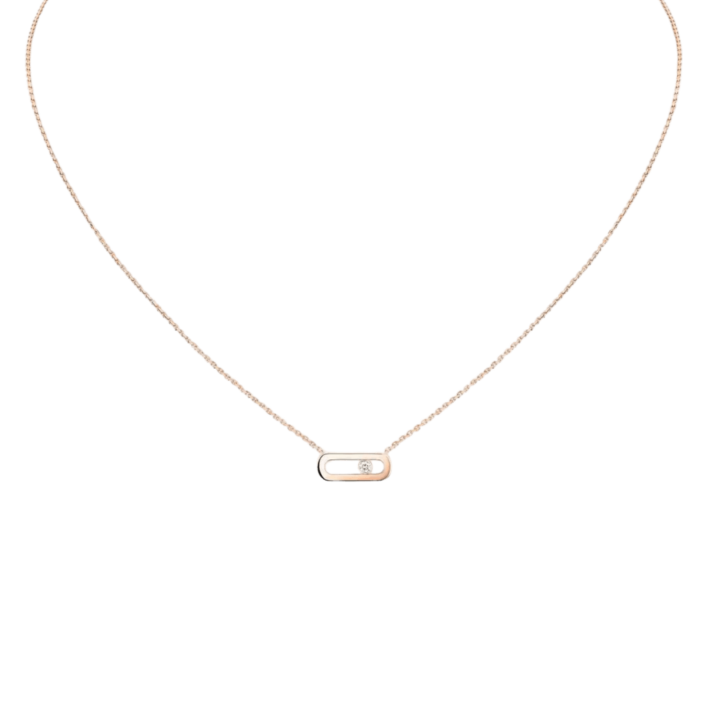 Messika Move Uno collier roodgoud met diamant - 14613-PG - #1 Messika Move Uno collier roodgoud met diamant - 14613-PG - #1