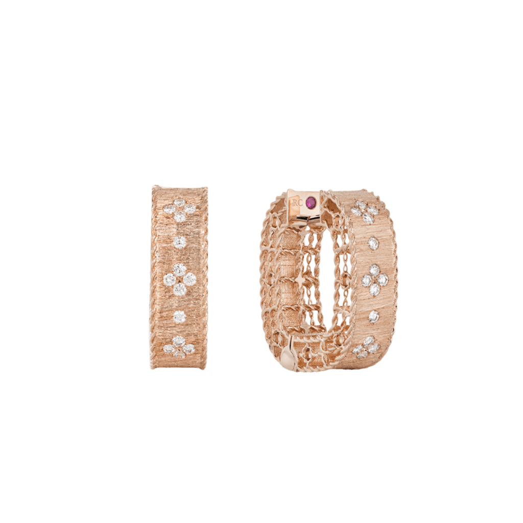 Roberto Coin Princess oorsieraad roodgoud met diamant - ADR777EA0551_R - #1 Roberto Coin Princess oorsieraad roodgoud met diamant - ADR777EA0551_R - #1