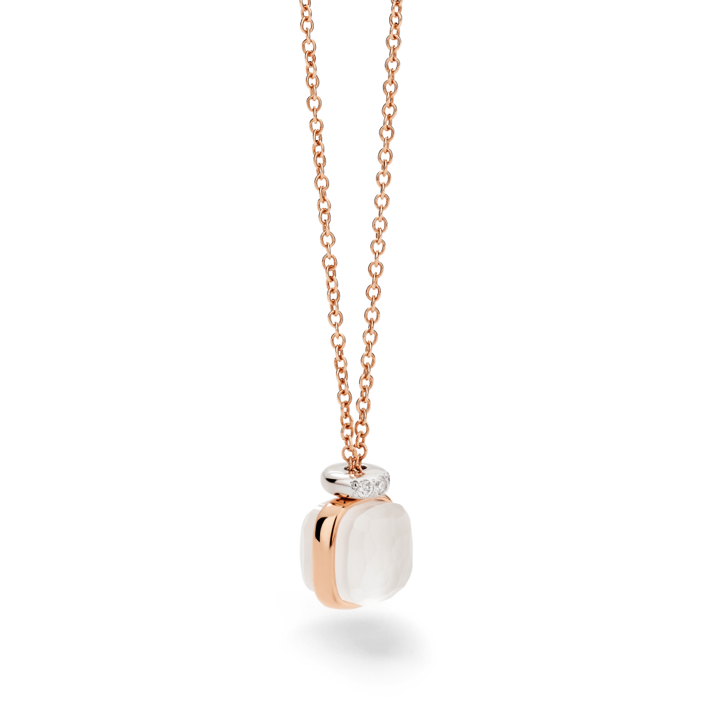 Pomellato Nudo collier roodgoud met diamant - PCC5020 O6WHR DBQLT - #4 Pomellato Nudo collier roodgoud met diamant - PCC5020 O6WHR DBQLT - #4