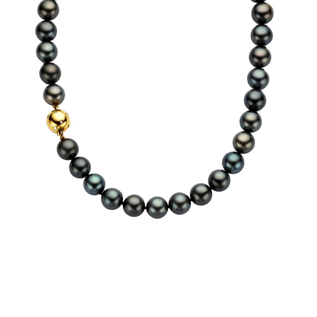 Schaap en Citroen Pearls collier geelgoud met diamant - #1