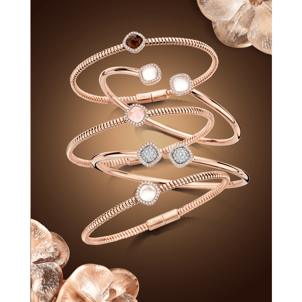Tirisi Jewelry Milano Sweeties armband roodgoud met diamant - TB2208WQP - #2 Tirisi Jewelry Milano Sweeties armband roodgoud met diamant - TB2208WQP - #2