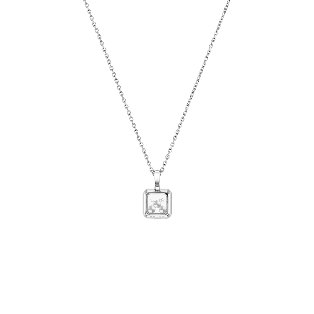 Chopard Happy Diamonds Icons Square collier witgoud met diamant - 79A115-1001 - #2 Chopard Happy Diamonds Icons Square collier witgoud met diamant - 79A115-1001 - #2