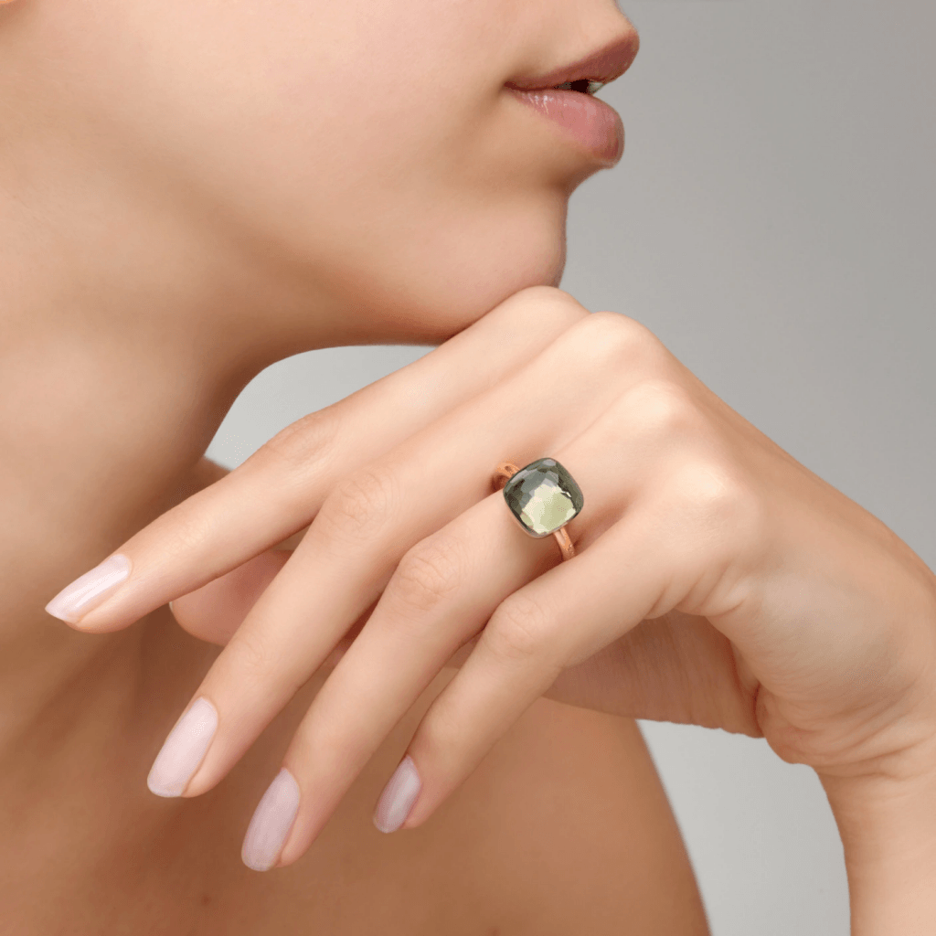 Pomellato Nudo Grande ring roodgoud met prasioliet - PAB2010 O6000 000PA - #2 Pomellato Nudo Grande ring roodgoud met prasioliet - PAB2010 O6000 000PA - #2