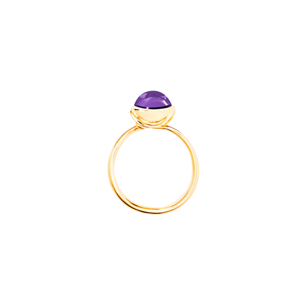 Tamara Comolli Bouton ring geelgoud met amethist - R-BOU-s-Am-yg - #4