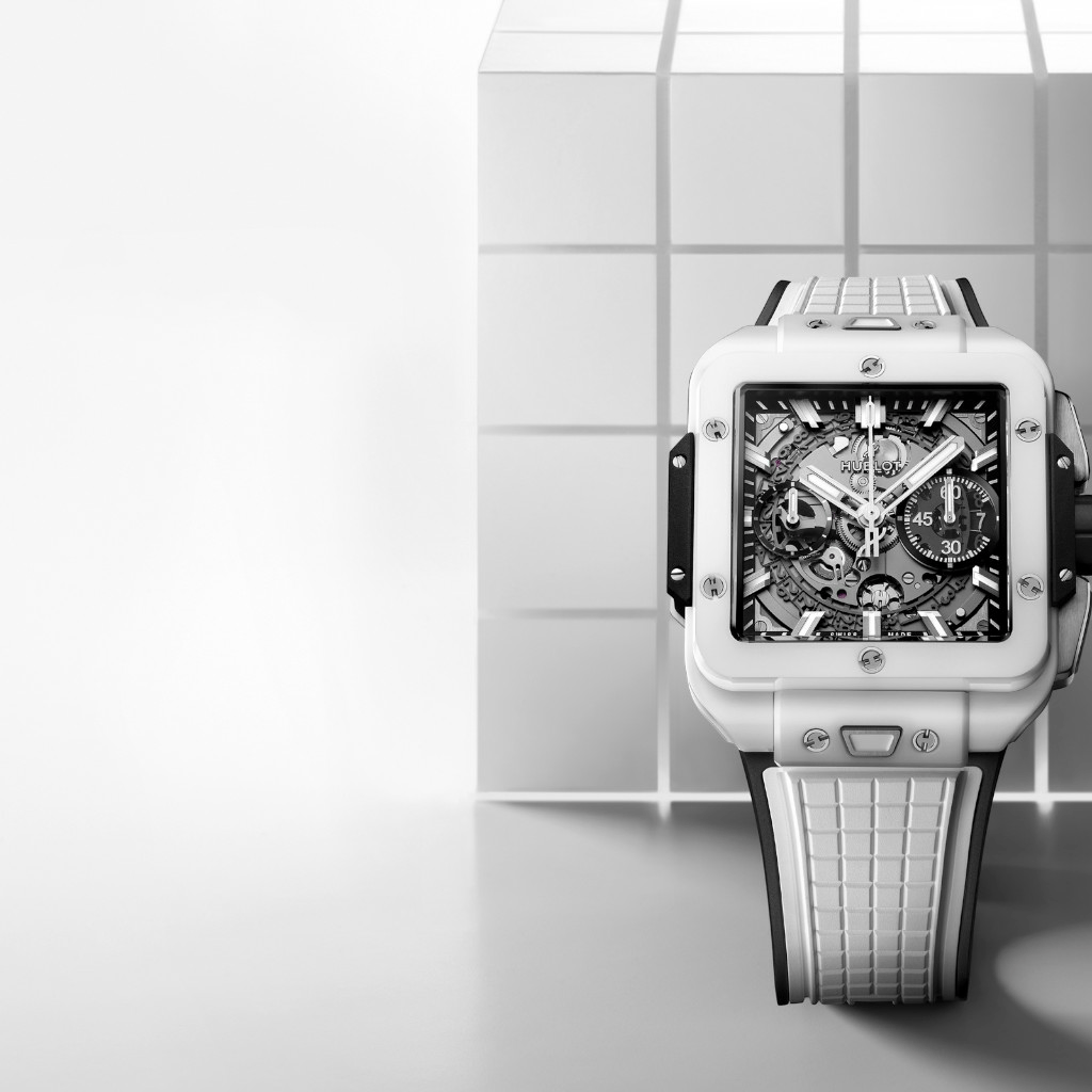 Hublot Square Bang Unico White Ceramic 42mm - 821.HX.0170.RX - #8 Hublot Square Bang Unico White Ceramic 42mm - 821.HX.0170.RX - #8