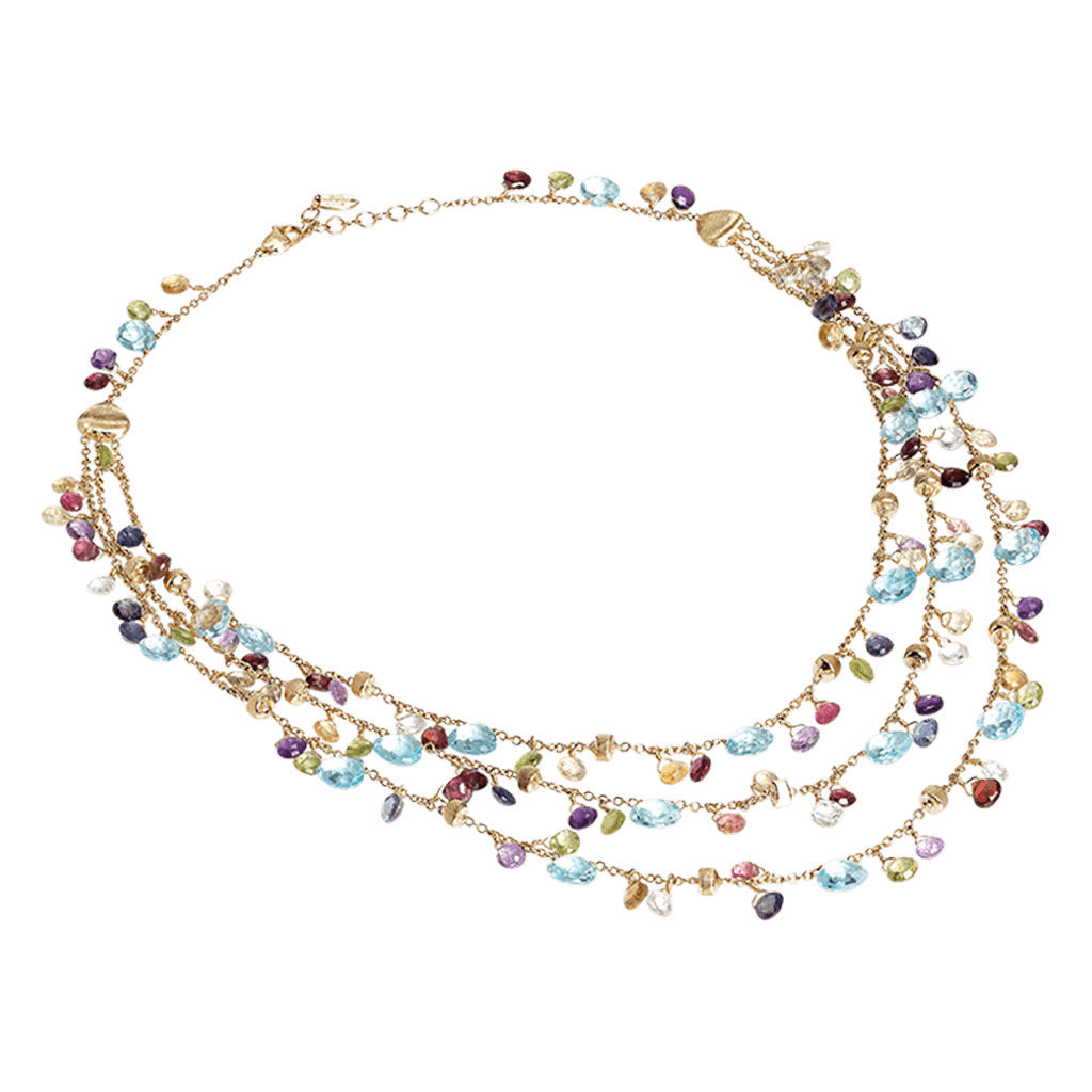 Marco Bicego Paradise collier geelgoud met diversen kleurstenen - CB2593-MIX01T - #3 Marco Bicego Paradise collier geelgoud met diversen kleurstenen - CB2593-MIX01T - #3