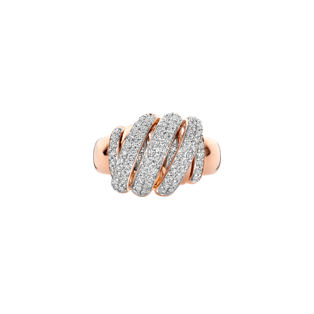 Tirisi Jewelry Amsterdam Swirl ring geelgoud - TR9809D(2T) - #2 Tirisi Jewelry Amsterdam Swirl ring geelgoud - TR9809D(2T) - #2