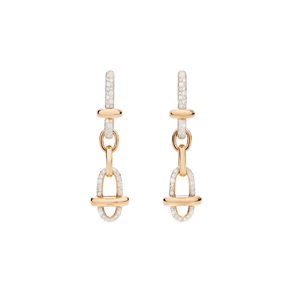Pomellato Iconica oorsieraad roodgoud met diamant - POC5061 O7WHR DB000 - #2 Pomellato Iconica oorsieraad roodgoud met diamant - POC5061 O7WHR DB000 - #2