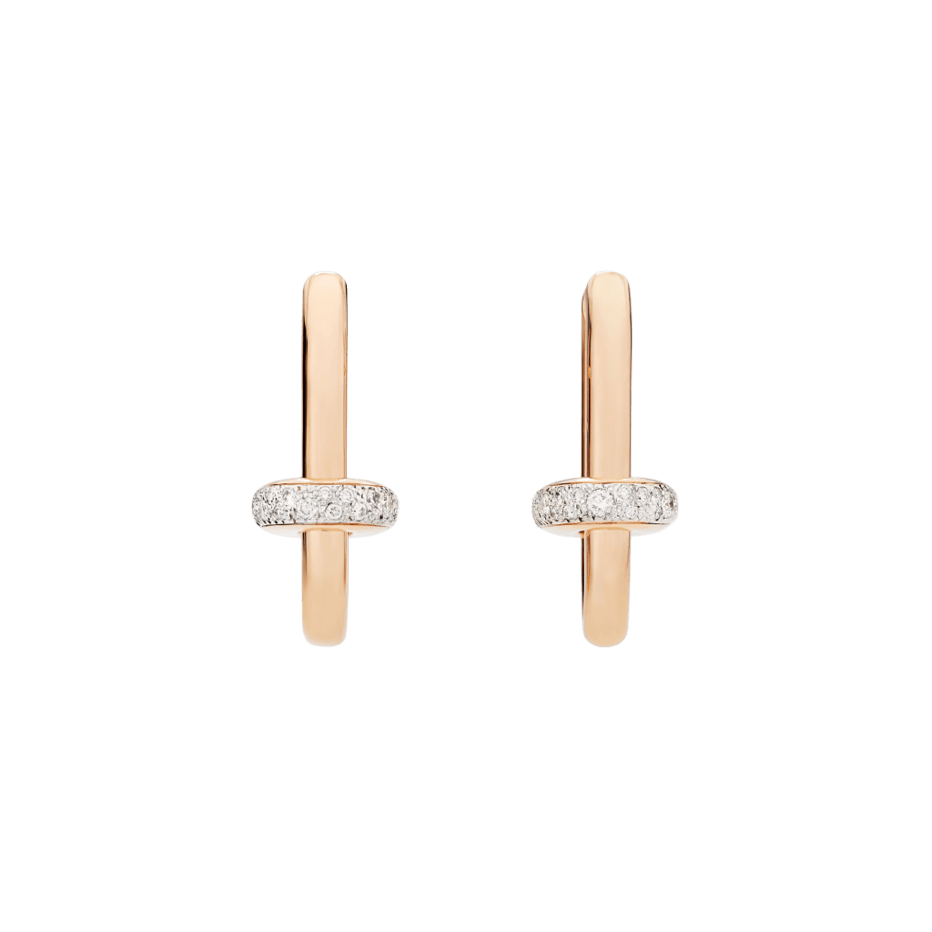 Pomellato Iconica oorsieraad roodgoud met diamant - POC5060 O7WHR DB000 - #2 Pomellato Iconica oorsieraad roodgoud met diamant - POC5060 O7WHR DB000 - #2