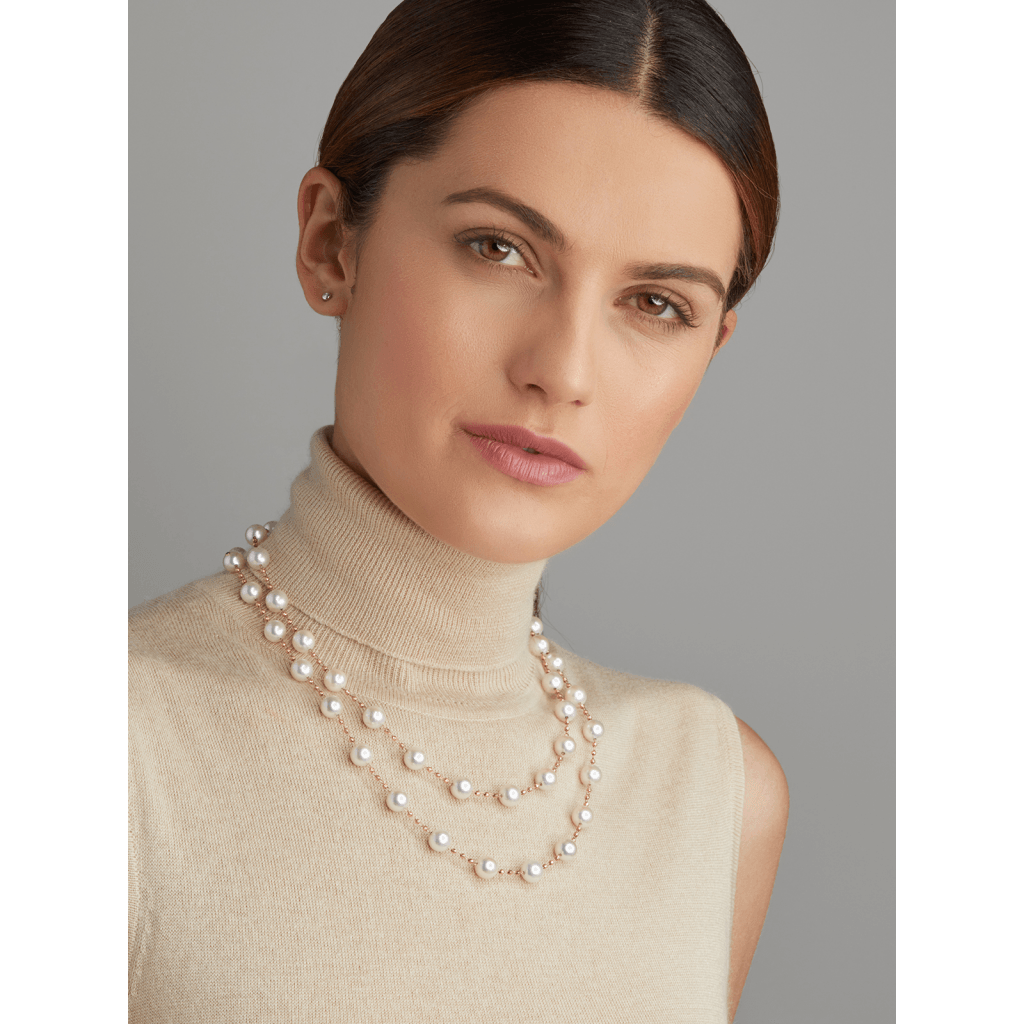 Yana Nesper Charmant collier geelgoud met parel - CH16 - #2 Yana Nesper Charmant collier geelgoud met parel - CH16 - #2