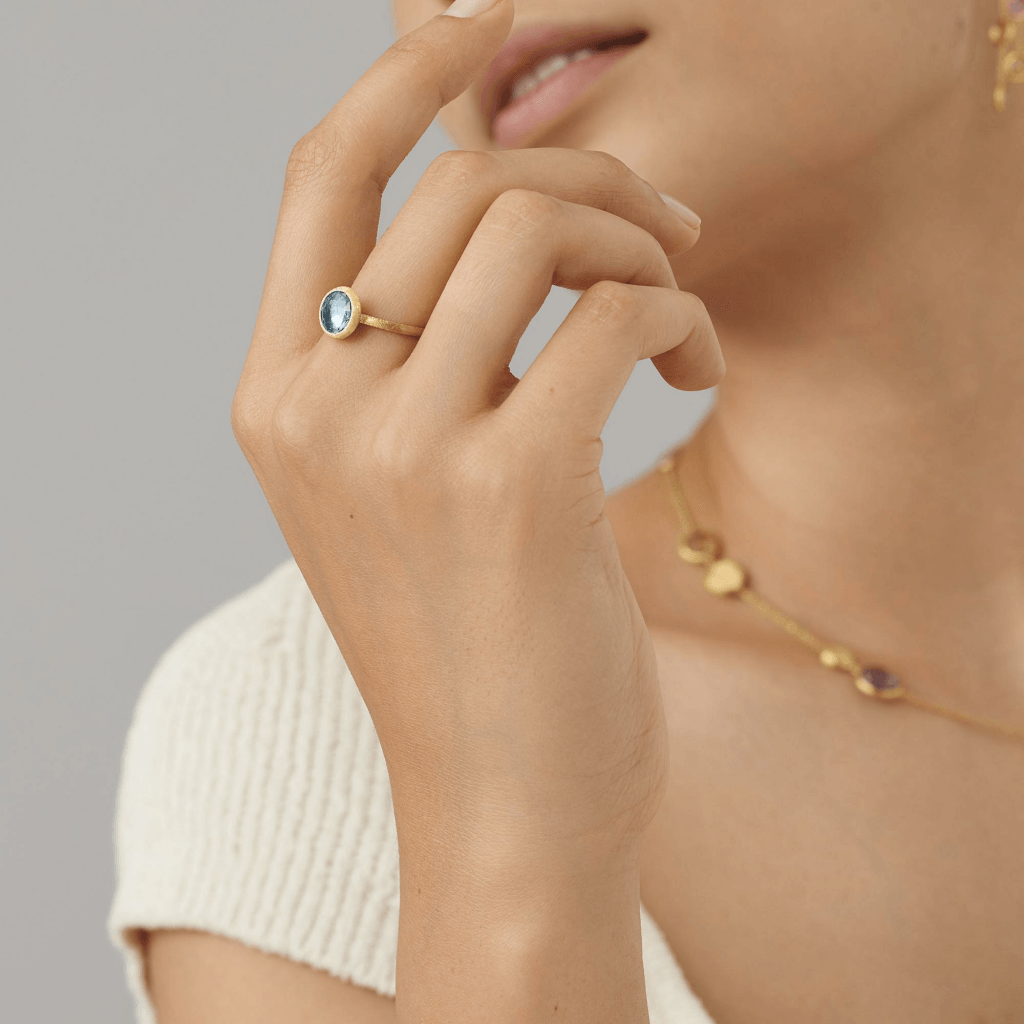 Marco Bicego Jaipur ring geelgoud met topaas - AB632-TP01 - #2 Marco Bicego Jaipur ring geelgoud met topaas - AB632-TP01 - #2