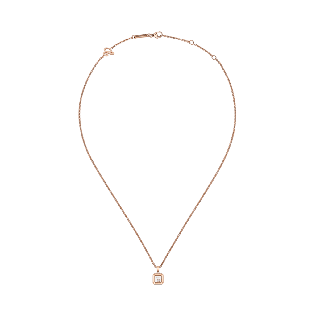 Chopard Happy Diamonds Icons Square collier roodgoud met diamant - 79A114-5001 - #2 Chopard Happy Diamonds Icons Square collier roodgoud met diamant - 79A114-5001 - #2