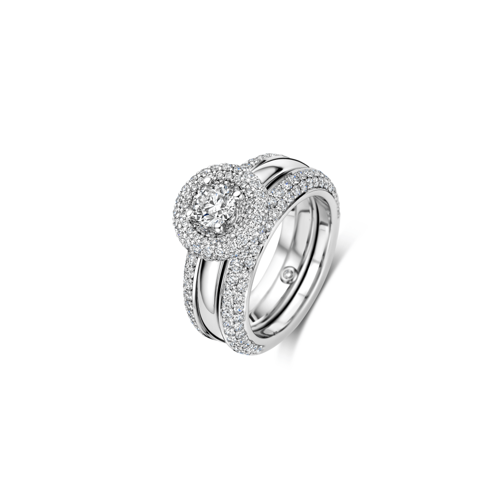 Schaap en Citroen Diamonds ring witgoud met diamant - #14 Schaap en Citroen Diamonds ring witgoud met diamant - #14