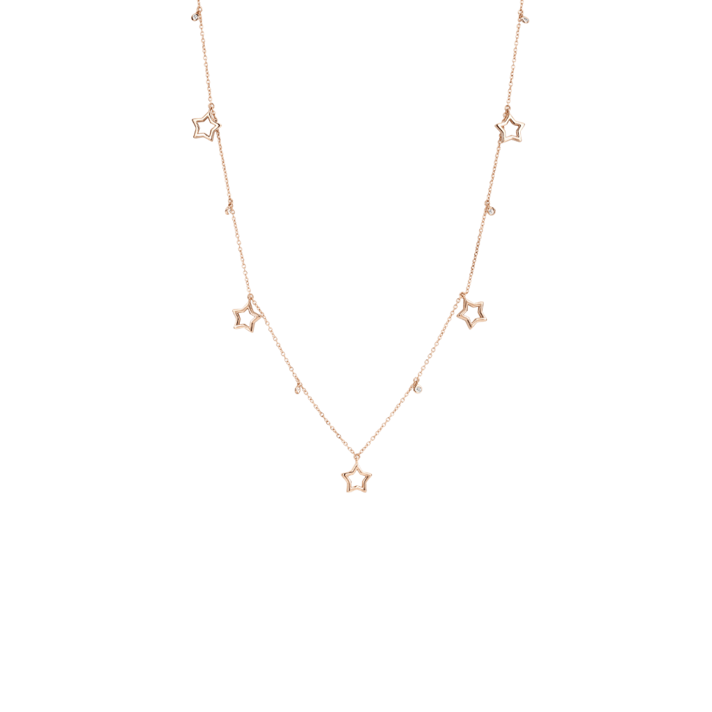 Schaap en Citroen Diamonds collier roodgoud met diamant - #1