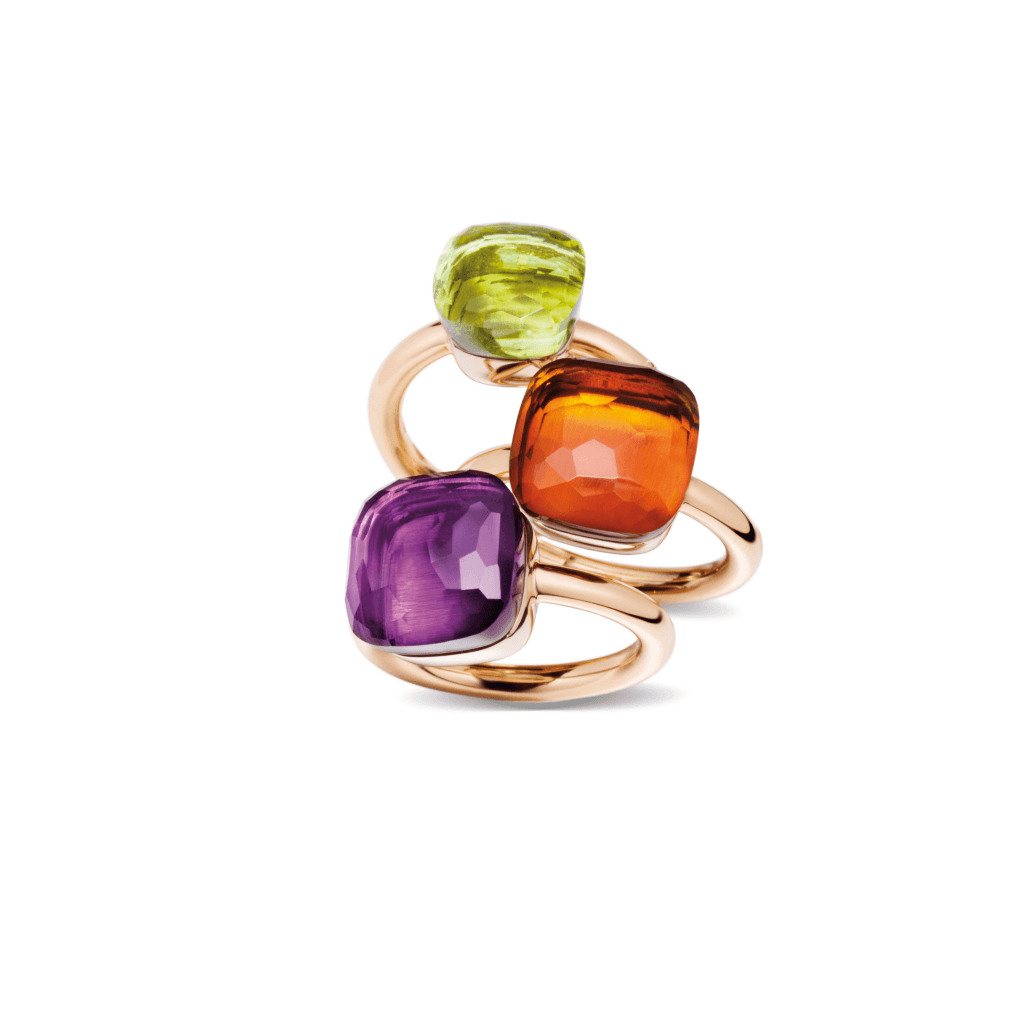 Pomellato Nudo Petit ring roodgoud met kwarts - PAB4030 O6000 000QL - #7 Pomellato Nudo Petit ring roodgoud met kwarts - PAB4030 O6000 000QL - #7