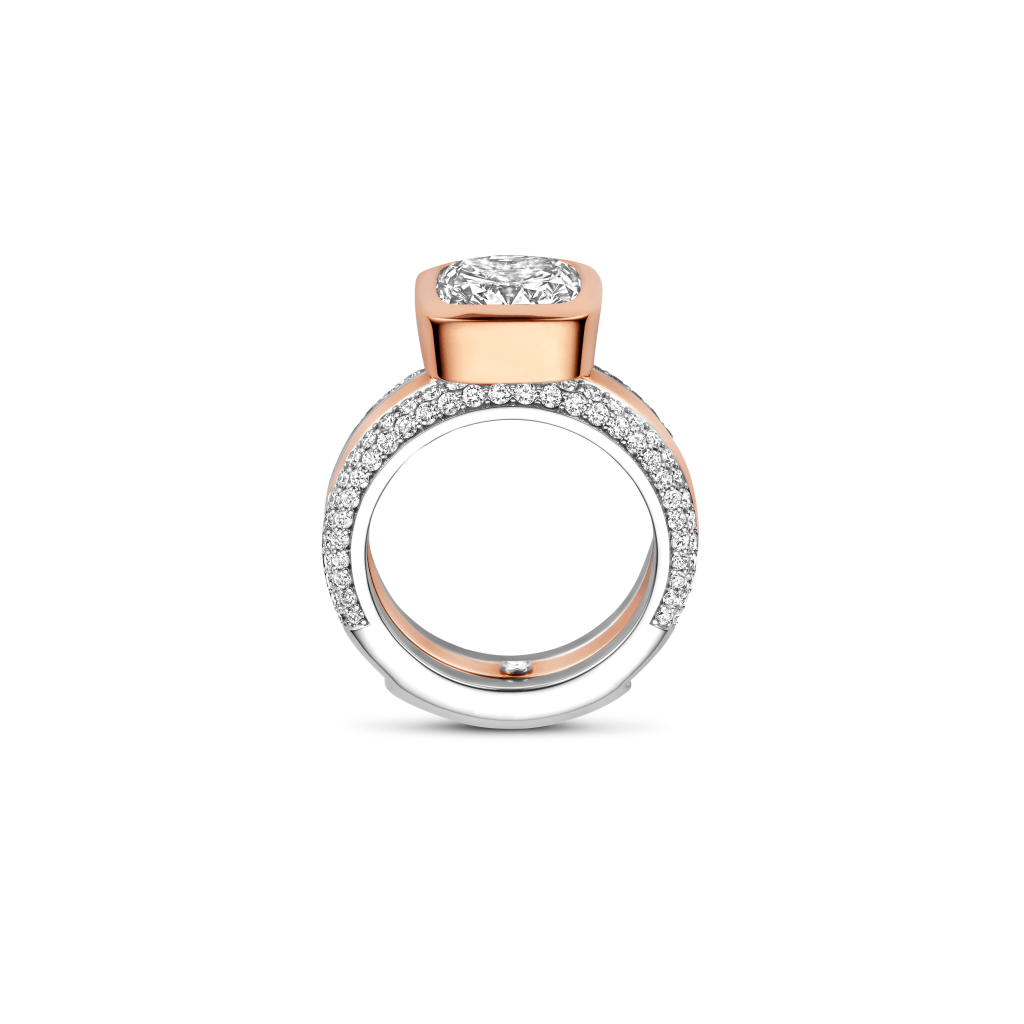 Schaap en Citroen Diamonds ring roodgoud met diamant - #12 Schaap en Citroen Diamonds ring roodgoud met diamant - #12