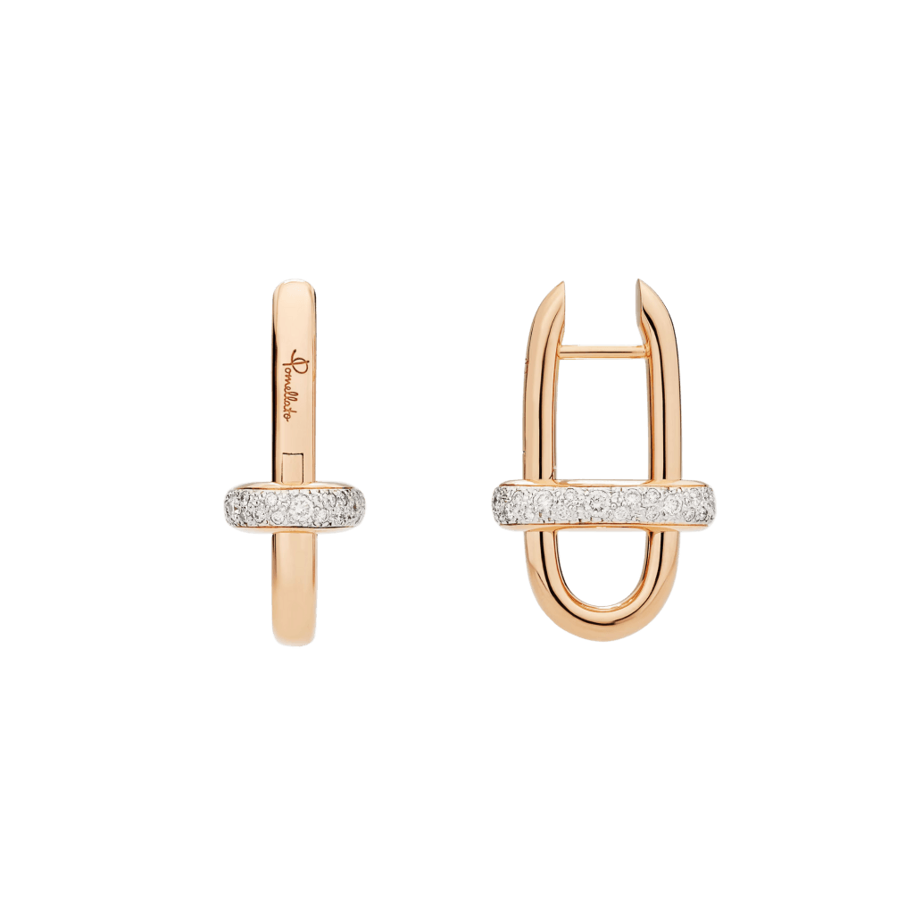 Pomellato Iconica oorsieraad roodgoud met diamant - POC5060 O7WHR DB000 - #3 Pomellato Iconica oorsieraad roodgoud met diamant - POC5060 O7WHR DB000 - #3