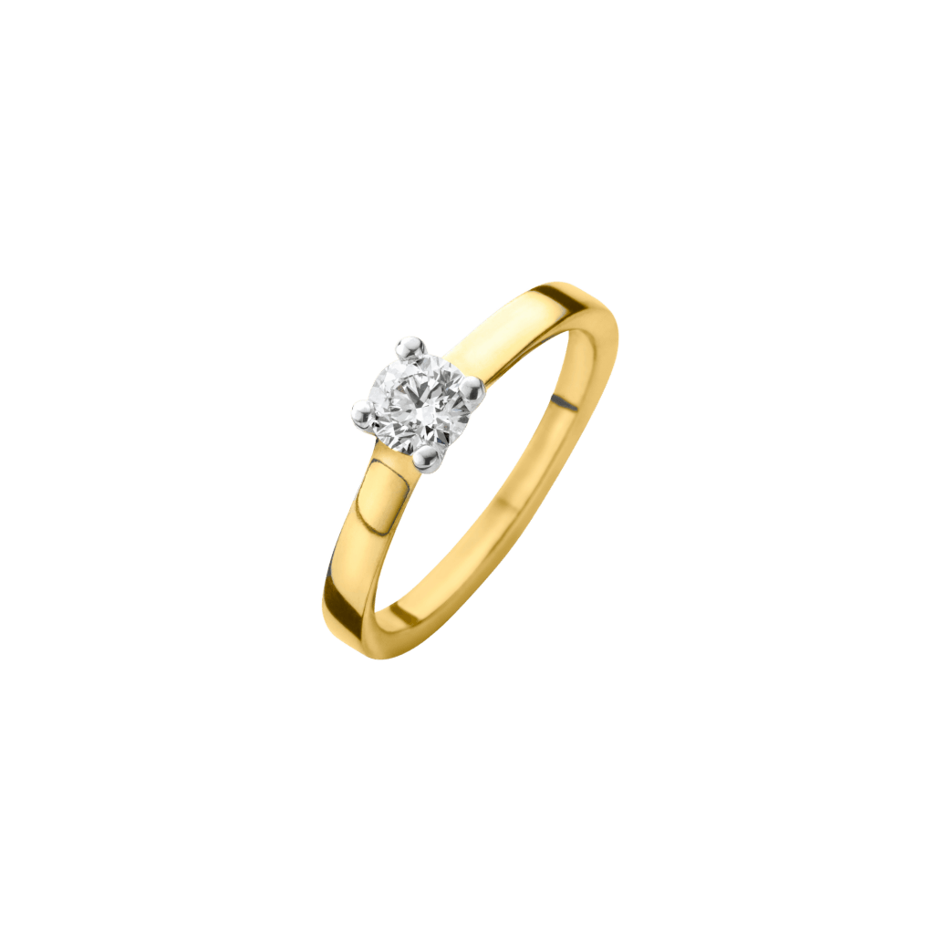 Schaap en Citroen Diamonds ring geelgoud met diamant - #1 Schaap en Citroen Diamonds ring geelgoud met diamant - #1