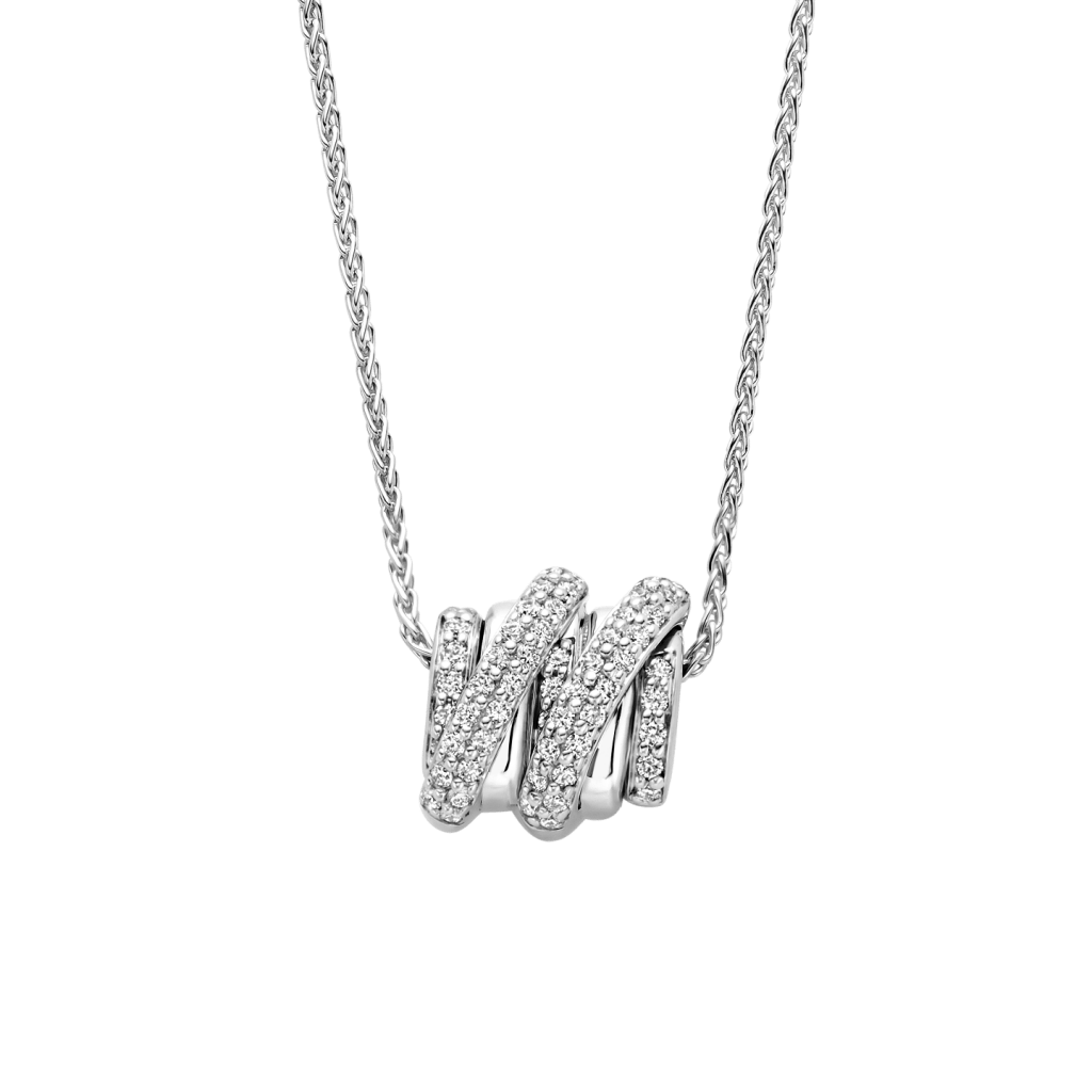 Tirisi Jewelry Amsterdam Swirl collier witgoud - TN2163DW - #2 Tirisi Jewelry Amsterdam Swirl collier witgoud - TN2163DW - #2