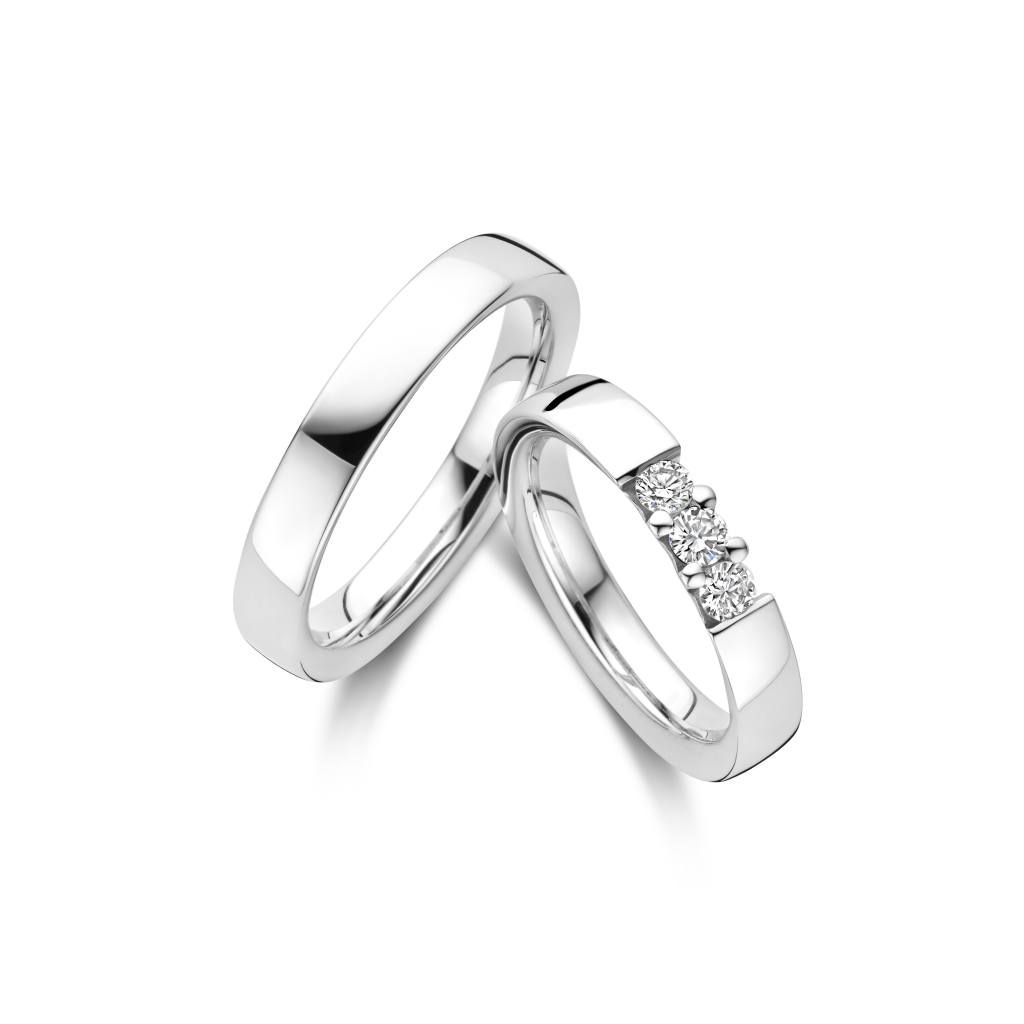 Trouwring Classic Love Collection witgoud - 243608 - #2 Trouwring Classic Love Collection witgoud - 243608 - #2