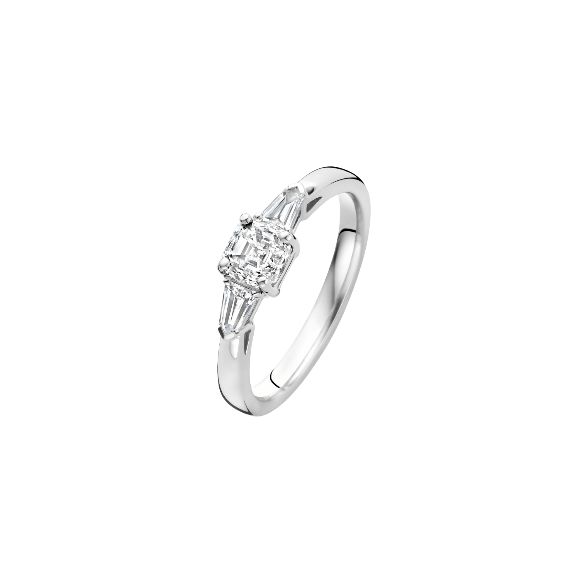 Royal Asscher Ava ring platina met diamant - R.113.PLAT.12 GIA - #1 Royal Asscher Ava ring platina met diamant - R.113.PLAT.12 GIA - #1