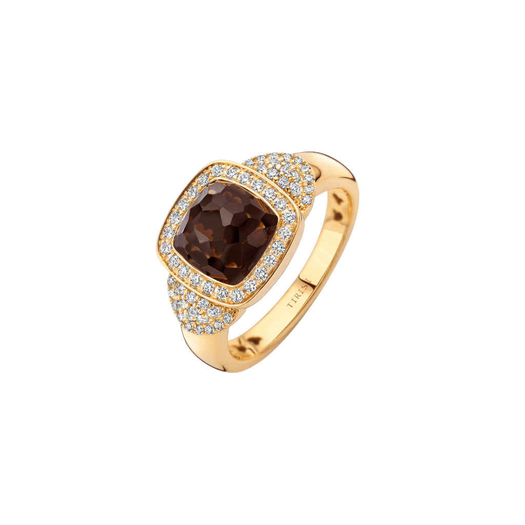 Tirisi Jewelry Milano Tre ring geelgoud met kwarts - TR9819SQ - #4 Tirisi Jewelry Milano Tre ring geelgoud met kwarts - TR9819SQ - #4