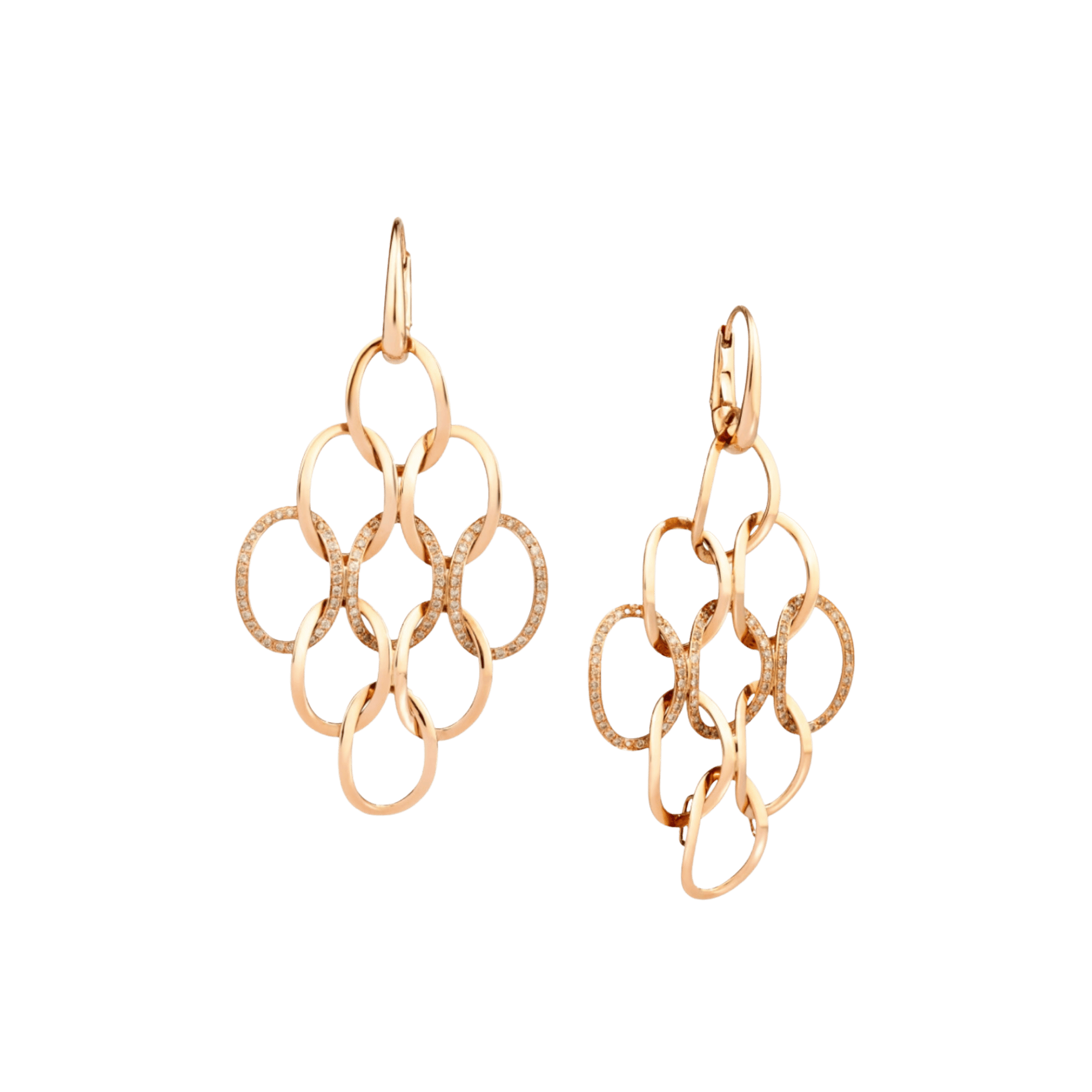 Pomellato Brera oorsieraad roodgoud met diamant - POC0060 O7000 DBR00 - #1 Pomellato Brera oorsieraad roodgoud met diamant - POC0060 O7000 DBR00 - #1