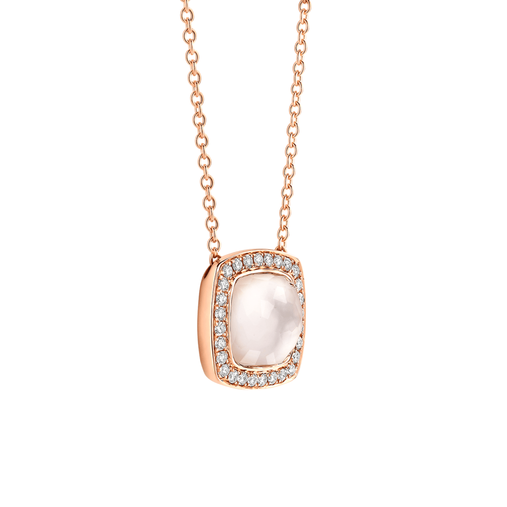 Tirisi Jewelry Milano Tre collier roodgoud met diamant - TP9186WQP - #4 Tirisi Jewelry Milano Tre collier roodgoud met diamant - TP9186WQP - #4