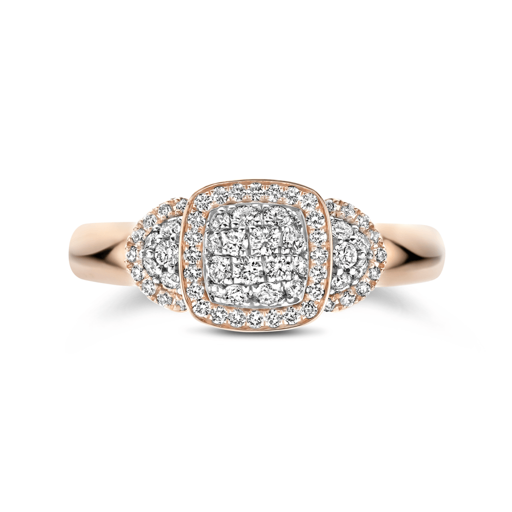 Tirisi Jewelry Milano Tre ring roodgoud - TR9820D(2P) - #2 Tirisi Jewelry Milano Tre ring roodgoud - TR9820D(2P) - #2