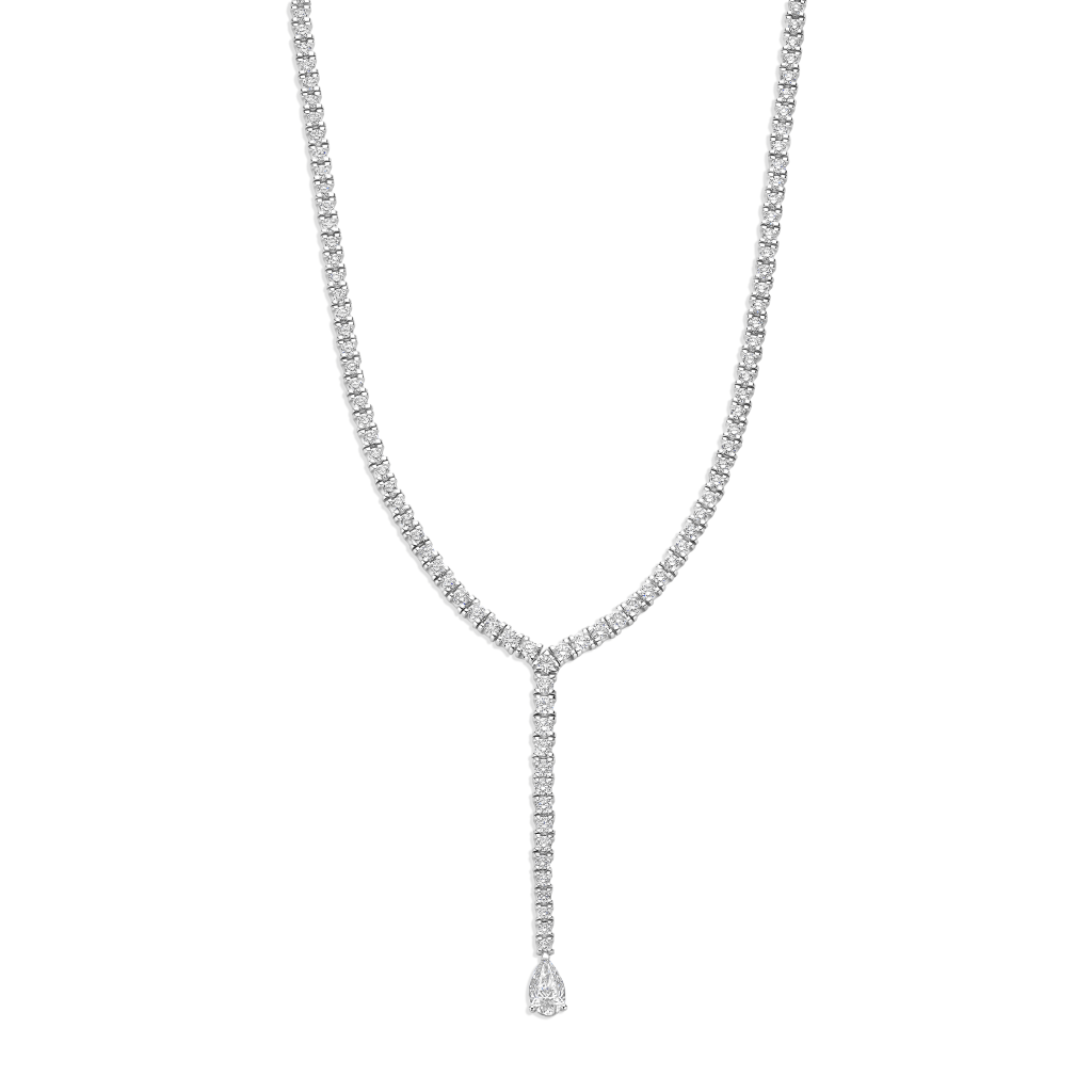 Schaap en Citroen Diamonds collier witgoud met diamant - #1 Schaap en Citroen Diamonds collier witgoud met diamant - #1