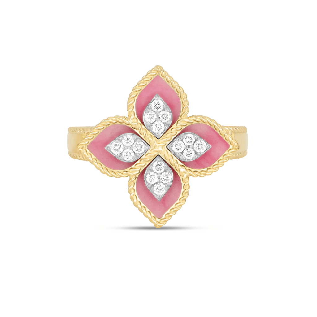 Roberto Coin Princess Flower ring geelgoud met diamant - ADV888RI2462 - #2