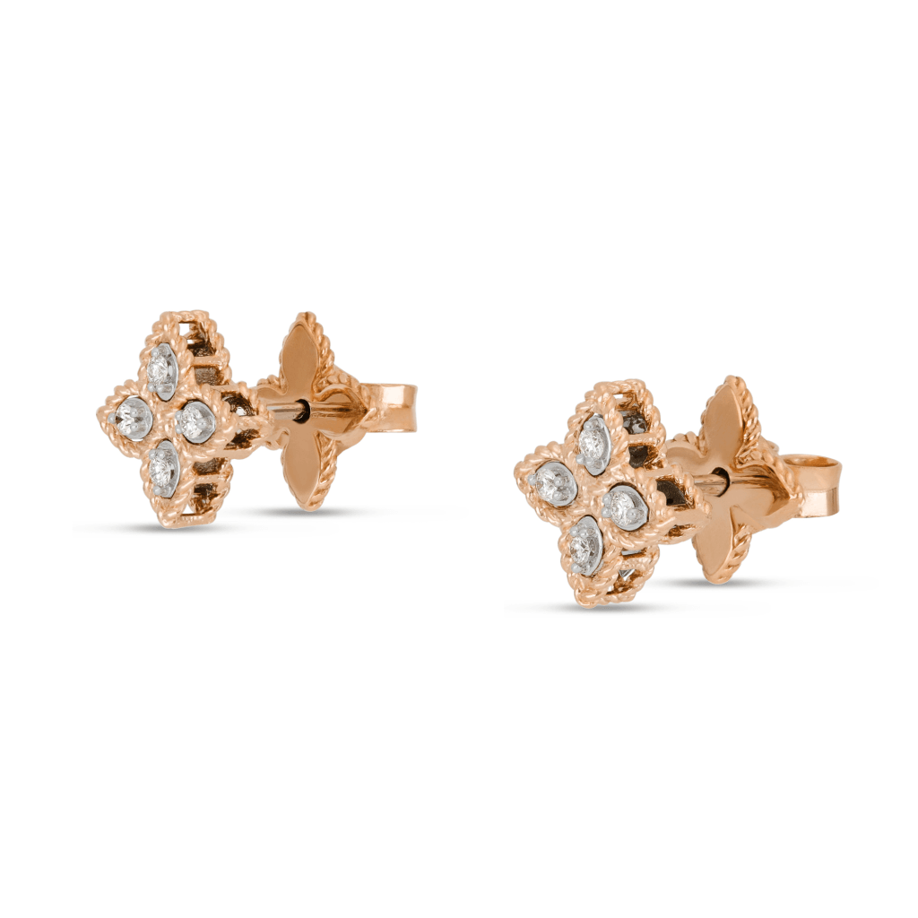 Roberto Coin Princess Flower oorsieraad roodgoud met diamant - ADR777EA0641 - #5 Roberto Coin Princess Flower oorsieraad roodgoud met diamant - ADR777EA0641 - #5