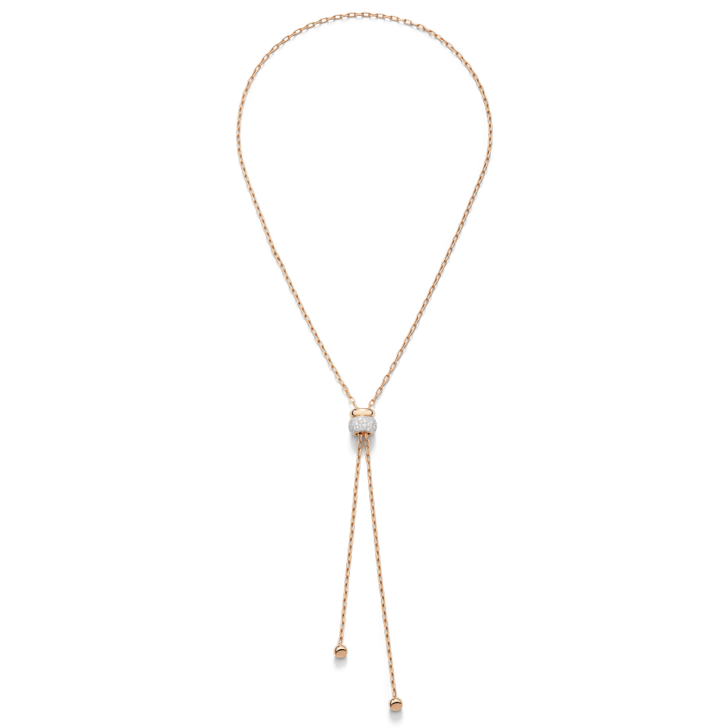 Pomellato Iconica collier roodgoud met diamant - PCC5001 O7WHR DB000 - #1 Pomellato Iconica collier roodgoud met diamant - PCC5001 O7WHR DB000 - #1