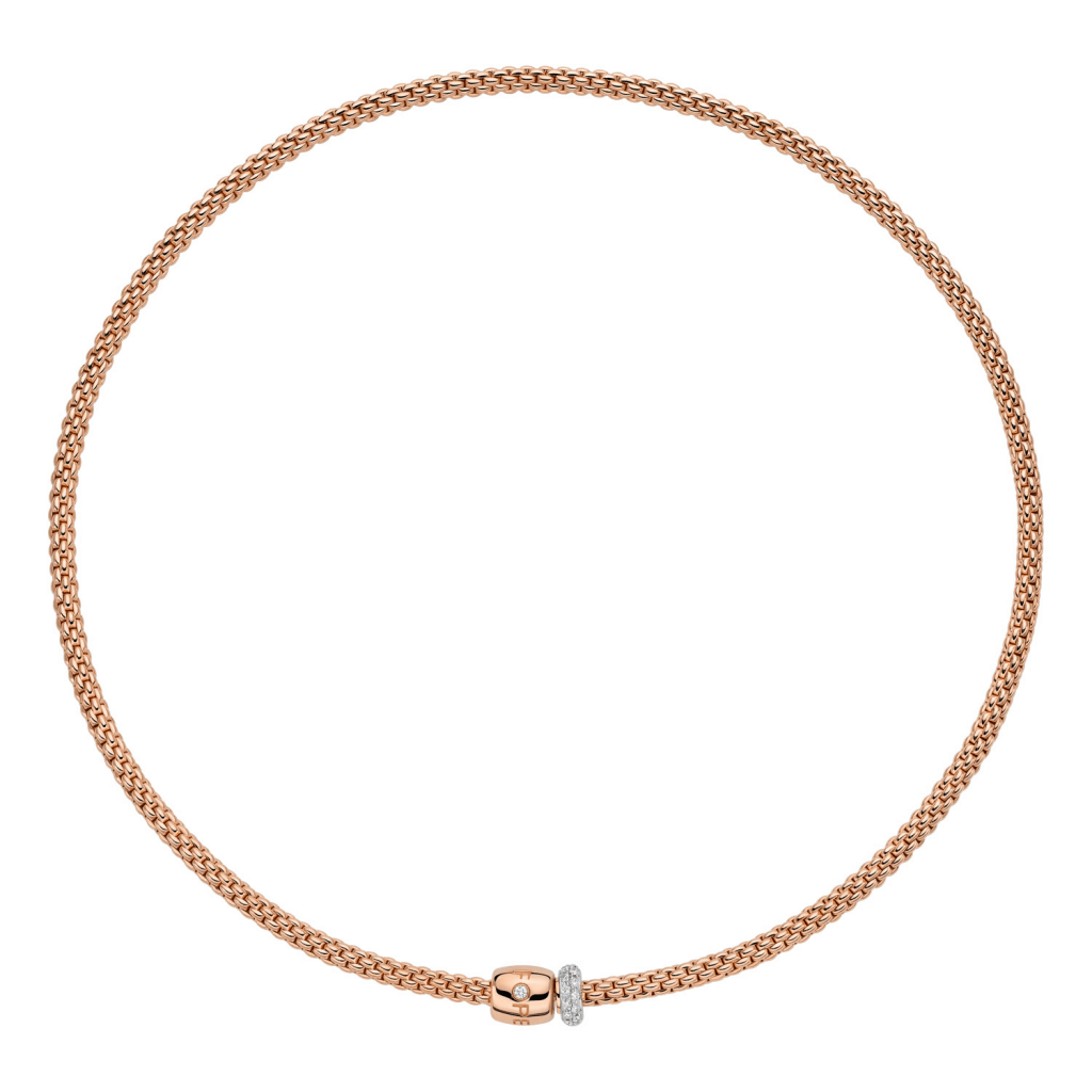 FOPE Prima collier roodgoud met diamant - 07F08CX_PB_R_BRX_042 - #1