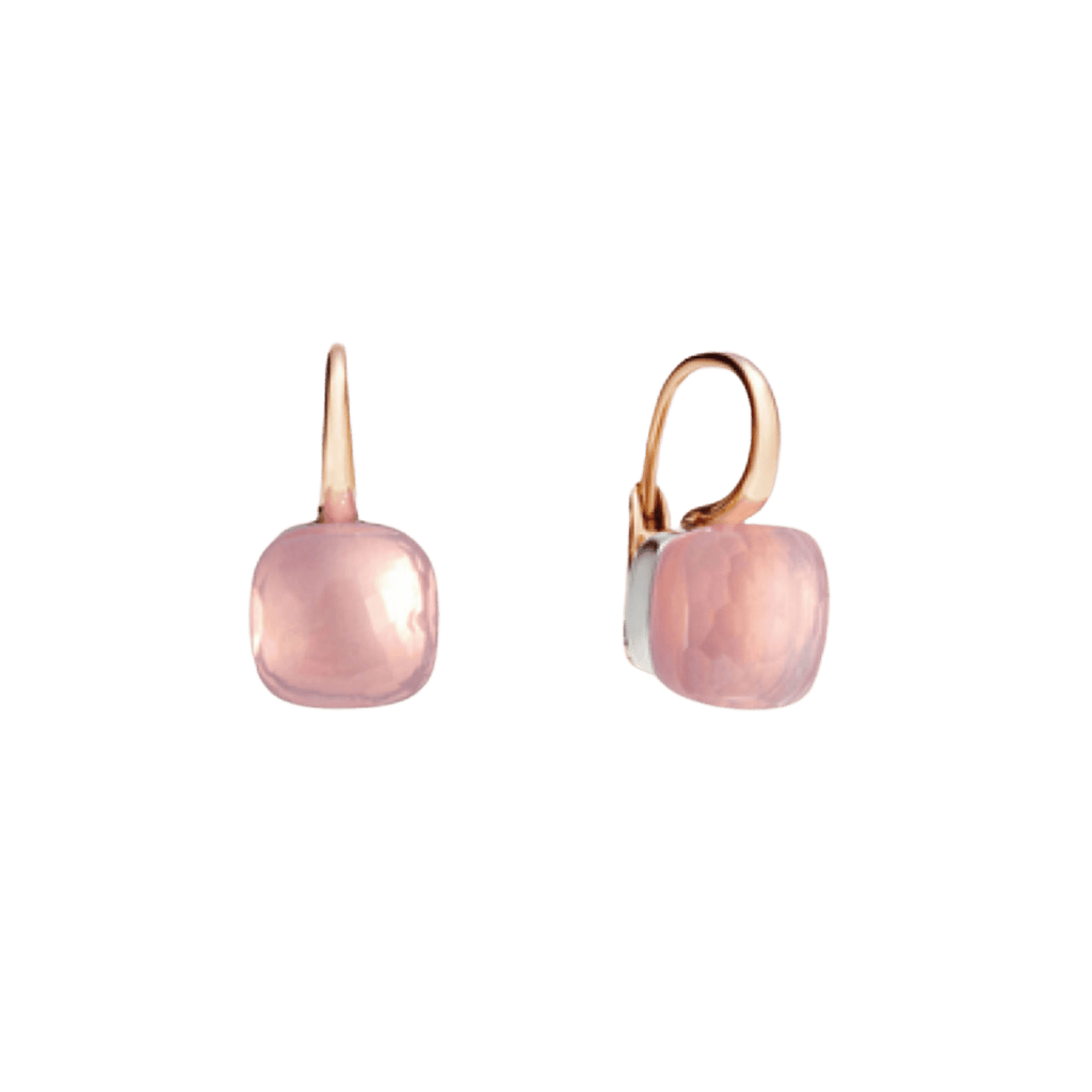 Pomellato Nudo oorsieraad roodgoud met kwarts - POA1070 O6000 000QR - #1 Pomellato Nudo oorsieraad roodgoud met kwarts - POA1070 O6000 000QR - #1