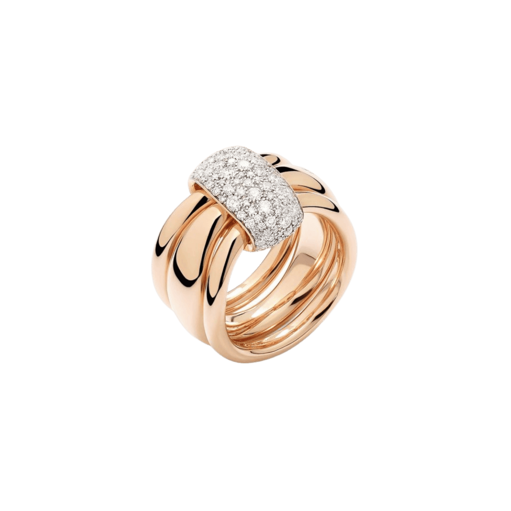 Pomellato Pomellato Together ring roodgoud met diamant - PAC6010 O7WHR DB000 - #4 Pomellato Pomellato Together ring roodgoud met diamant - PAC6010 O7WHR DB000 - #4