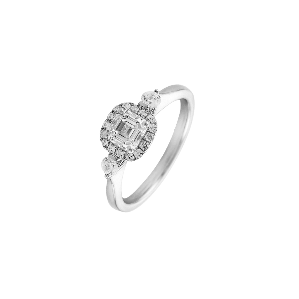 Aida Entouragering - Royal Asscher - R.74.3371.RAC.18WG.14 GIA Aida Entouragering - Royal Asscher - R.74.3371.RAC.18WG.14 GIA