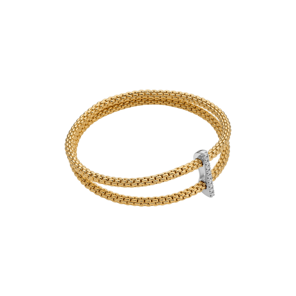 FOPE Prima Twins armband geelgoud met diamant - 74008BX_BB_G_XBX_00M - #1 FOPE Prima Twins armband geelgoud met diamant - 74008BX_BB_G_XBX_00M - #1