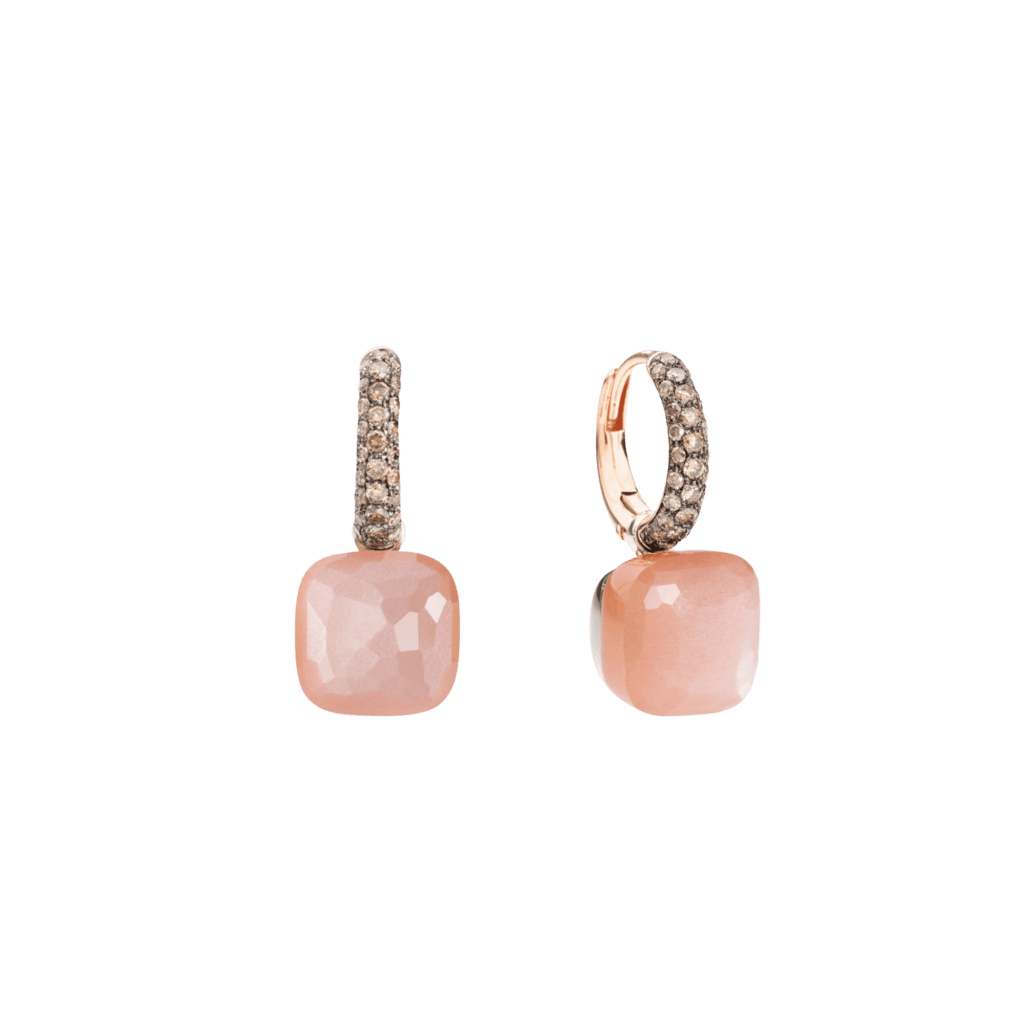 Pomellato Nudo oorsieraad roodgoud met diamant - POB4010 O6BKR BRADO - #1 Pomellato Nudo oorsieraad roodgoud met diamant - POB4010 O6BKR BRADO - #1