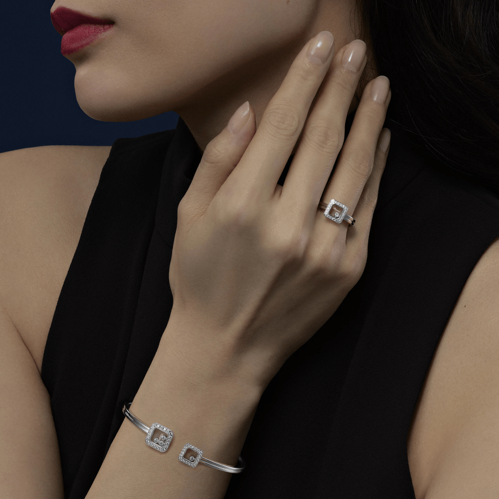 Chopard Happy Diamonds Icons Square armband witgoud met diamant - 85A114-1202 - #5 Chopard Happy Diamonds Icons Square armband witgoud met diamant - 85A114-1202 - #5